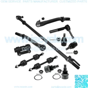 Front Steering Rebuild Kit Drag Link Tie Rod Ball Join for Ford F-450 Super Duty
