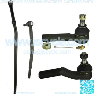 4 Pc Steering Inner & Outer Tie Rod End Drag Link 98-07 Ford E250 E350 Econoline