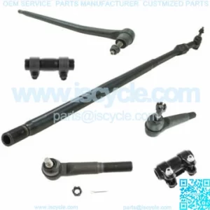 TRQ Front Inner Outer Tie Rod End Drag Link Adjusters Steering Kit Set 6pc 4WD