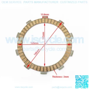 Paper Based ATV / Street Bike Clutch Plate for HONDA