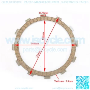 High Quality Wholesale Paper Based Motorcycle Clutch Friction Plate for HONDA