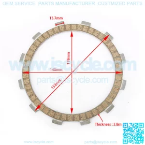 Wholesale Paper Based Street Bike Clutch Friction Plate