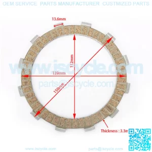 150mm Wholesale Street Bike Paper Based Clutch Plate for Honda And Kawasaki