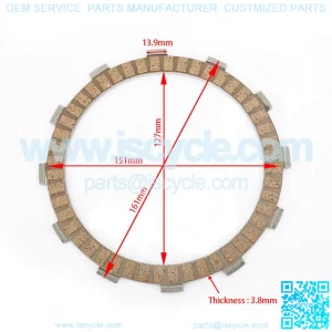 High Quality Street Bike Paper Based Motorcycle Clutch Plate for YAMAHA