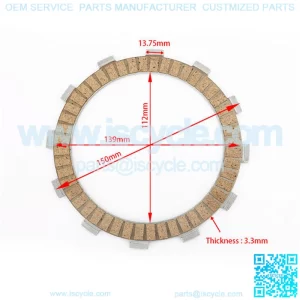 High Quality Wholesale Paper Based Material Motorcycle Clutch Friction Plate for SUZUKI