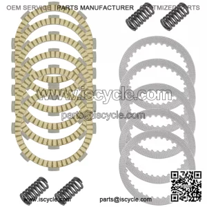 Clutch Friction w/Steel Plates and Spring Kit for Kawasaki KX100 KX112 2014-2023