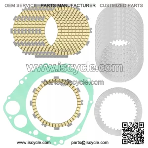 Clutch Friction Steel Plates Gasket for Suzuki GSX-R600 GSX-R600X GSXR600Z 01-05