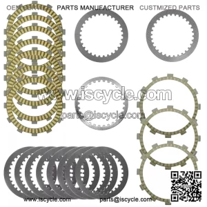 Clutch Friction Steel Plates Kit for Yamaha FJR1300A FJR130ES FJR1300P 2016-23