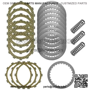 Clutch Friction Steel Plates Springs Kit for Kawasaki Ninja H2 ZX1000 2015-2022