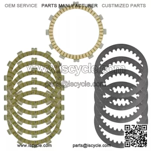 Clutch Friction and Steel Plates for Suzuki Quadsport 250 LT-Z250 2X4 2004-2009