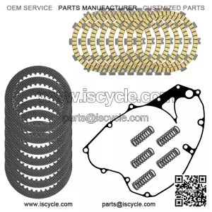 Clutch Friction Steel Plates Spring and Gasket Kit for Suzuki RM-Z250 2011-2018