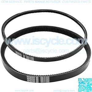 Club Car DS Precedent Drive Belt and Starter Generator Belt Kit Fit Golf Cart DS 1997-UP and Precedent 2004-UP, Replace 101916701, 1016203