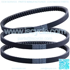 3 Pcs Go Kart Drive Belt 203591 Q4302W 30 Series Compatible with Yerf Dog Q430203W Q43103W Q43203W Manco Carter 5.5hp 6.5hp Kartco 7655 Rotary 12-10052 Belt Replace 3203 3002 Go Kart