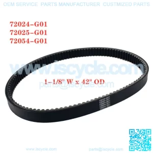 Clutch Drive Belt for EZGO TXT 4 Cycle Golf Cart 1994-2009 72024-G01 72025-G01