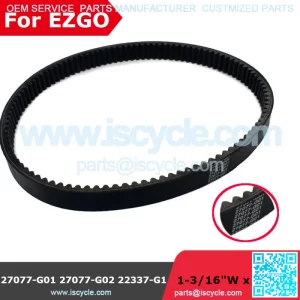 Golf Cart Clutch Drive Belt for EZGO Gas 2-Cycle 1989-1994 Gas 4-Cycle 1991-1996