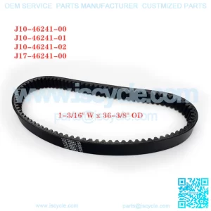 Clutch Drive Belt for Yamaha G1A Gas G1E Electric Golf Cart 76-89 J17-46241-00