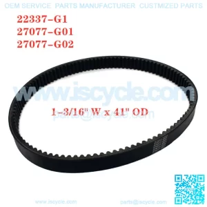 Golf Cart Drive Belt for E-Z-GO 2 Cycle Gas 89-94  4 Cycle Gas 91-96 27077-G01