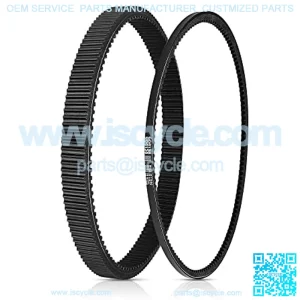 Golf Cart Clutch Drive Belt & Starter Generator Belt Kit for 2011-UP EZGO TXT RXV Workhorse ST and Other Models with Kawasaki Engine OEM# 618630, 606138, 16548G1