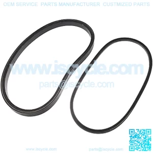 Black Starter Generator Belt and Drive Belt Kit for Club Car 1997-Up Precedent 2004-Up Replace 101916701 1016203 Golf Cart Parts