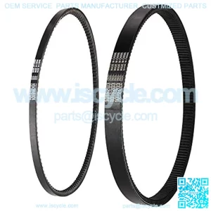 Club Car DS Precedent Drive Belt and Starter Generator Belt Kit Fit Club Car DS 1997-UP, Precedent 2004-UP, Replace 101916701, 1016203