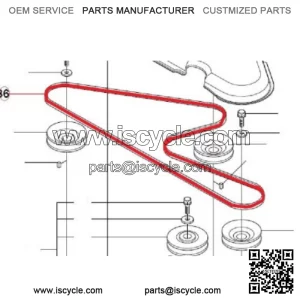 HQV Rider 15T V-belt