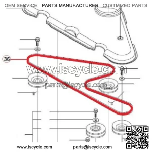 HQV Rider 15T V-belt