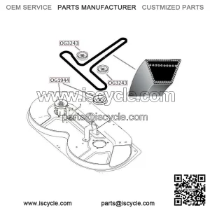 Husqvarna LT125 blade drive belt