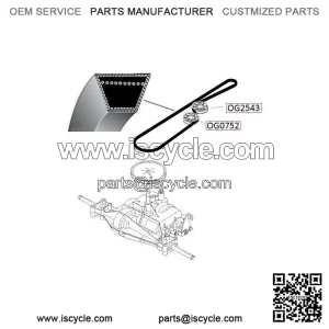 Husqvarna LT151 drive belt A2464La