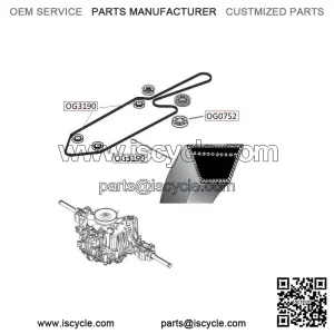Husqvarna CTH184T drive belt