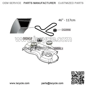 Blade drive belt Husqvarna TS346