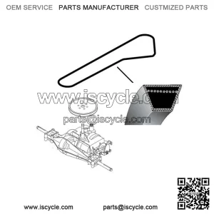 1/2" x 95 11/16" 12.7 x 2430 V-Belt