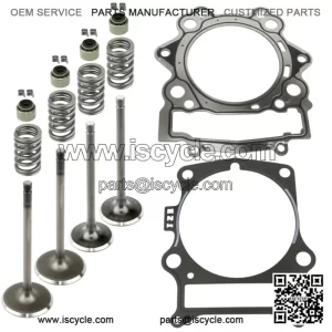Cylinder Intake Exhaust Valve Kit for Yamaha Rhino 700 YXR700F Fi 2008-2013(For: Yamaha Rhino 700)