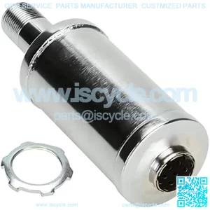 Exhaust Muffler Silencer for Predator 196cc 212cc 420cc CT200u CT200u-ex BT200x CC100x CT100u Mini Bike Go Kart KT196 Massimo Baja MB200 MB165 GX160 GX200 Clone Engine Performance Parts Silver