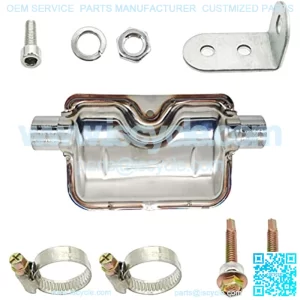 24mm/0.94 inch Exhaust Pipe Muffler Silencer, Diesel Heater, Propex Propane Heaters??Pipe Bend Design for Effective Sound Reduction.