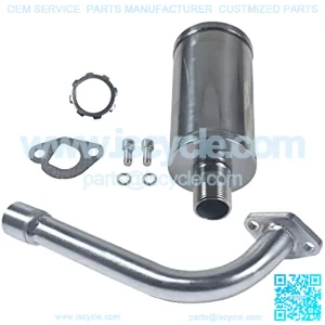 Exhaust With Muffler For: Predator 196cc,212cc, GX160, GX200