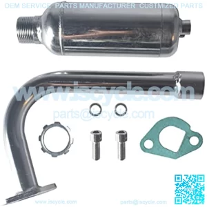 Exhaust with Muffler for Predator 212cc 196cc 6.5HP Go Kart Mini Bike for Coleman CT200U BT200X CT200u-ex Mini Bike for Honda GX160 GX200 Go Kart