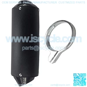 Parts Club Motorcycle Exhaust Muffler Silencer Fits for 140cc 150cc 160cc 125cc 38MM 1.5" inch Dirt Pitbike Lifan Yx Stomp SDG Removable Pit Dirt Bike ATV Universal