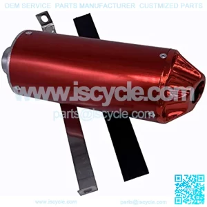 Red 28mm Pit Bike Exhaust Muffler For honda CRF50 CRF 50 XR50 XR 50 110cc 125cc 140cc Dirt Pit Bike Exhaust