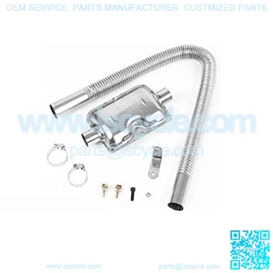 Diesel Heater Exhaust Pipe & Silencer Muffler, TZUTOGETHER Parking Heater Stainless Steel Exhaust Extension Kit (60cm)