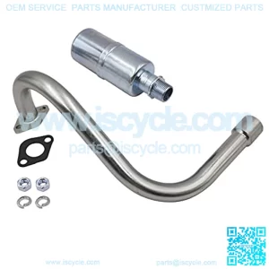 Exhaust with Muffler Fits Predator 212cc , Honda GX160 GX200 DuroMax 7 Hp