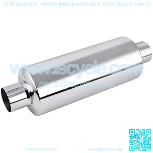 2" Exhaust Muffler Center Stainless Steel (2.0inch Inlet/Outlet, 13.8" Length)