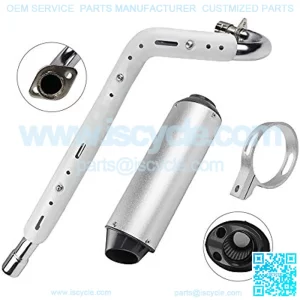 High Performance 38mm Muffler Exhaust Pipe kit Assembly fit 125cc 140cc 150cc PIT PRO Dirt Quad Bike ATV