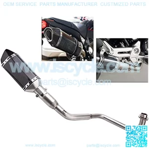 Motorcycle Exhaust Muffler Compatible with Honda Grom Msx125 2013 2014 2015 2016 2017 2018 2019 2020 2021 2022 Motorcycle Exhaust Slip On Muffler Baffle