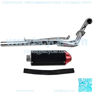 High Performance Exhaust Muffler Silencer Pipe Assembly kit for Honda CRF50 XR50 70cc 110cc 125cc DB14 DB10 SSR SR110 Rocketa xpro db-x20 SDG Coolster Ex16 Chinese Pit Dirt Bike Red