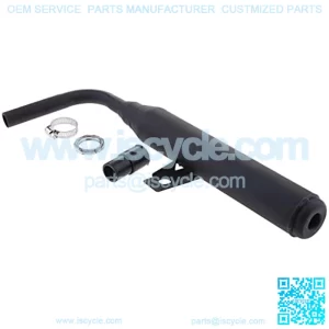 Metal 40mm Motorcycle Racing Exhaust Muffler Silence Silencer Pipe Muffler for Yamaha PW50 PW 50 (Black)