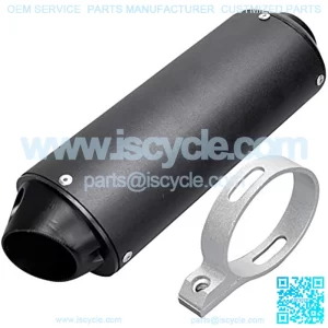 38mm Exhaust Muffler Silencer for 140cc 150cc 160cc 125cc Dirt Pitbike Lifan Yx Stomp SDG Pit Dirt Bike 4 Wheeler ATV Motorcycle Black