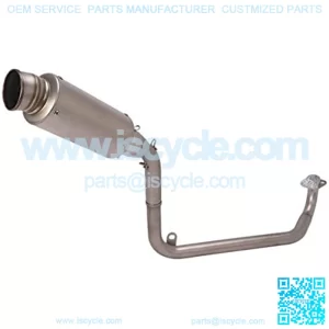Motorcycle Full Exhaust System Slip-On 51mm Muffler w/ baffler Compatible For Honda MSX125 Grom 2013-2020 2013 2014 2015 2016 2017 2018 2019 2020 (Model A)