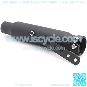 Motorcycle Cafe Racer Exhaust Muffler Pipe with Sliding Bracket Retro