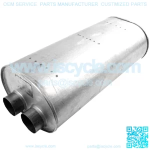 Quiet-Flow SS, Aluminized, Specific Fit, Inlet - 3 Offset, Outlet - 3 Offset