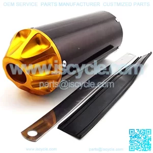 Aluminum Gold 28mm Exhaust Muffler For Chinese Pit Motor Dirt Bike CRF50 XR50 KLX SSR Thumpstar Lifan 50cc 70cc 90cc 110cc 125cc